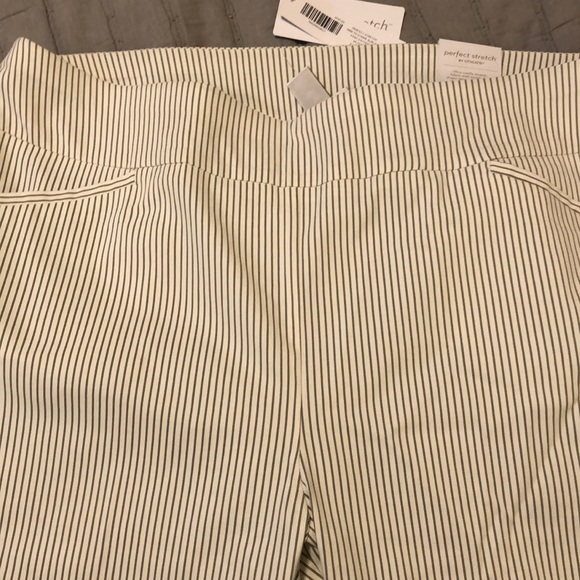 NWT Chico’s slimming stripe ankle pants - Picture 4 of 5